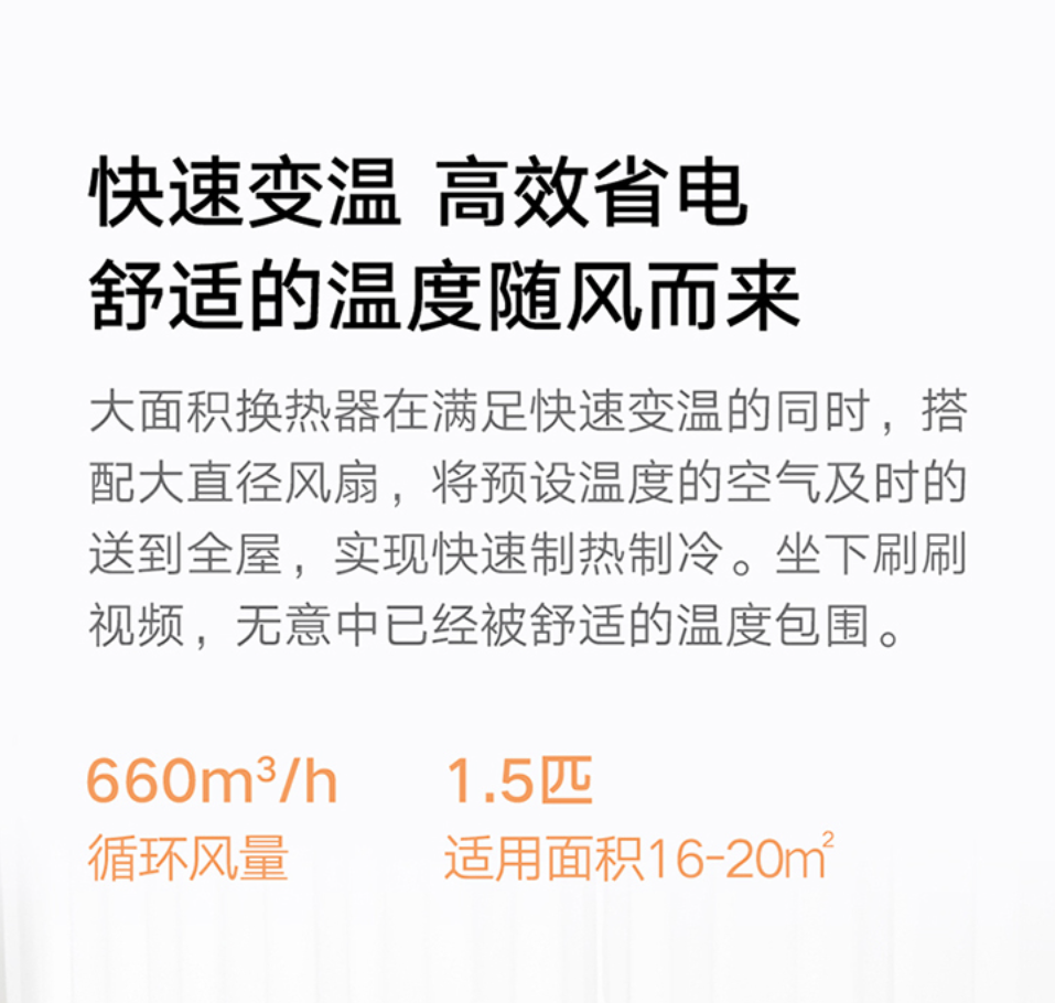 1.5 匹 1691 元：小米巨省电空调京东官方发车（新一级能效）