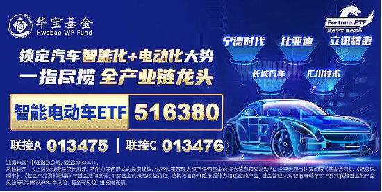 “新三样”供给侧改革来袭？新能源大爆发！比亚迪飙涨超8%，智能电动车ETF(516380)盘中上探2.09%